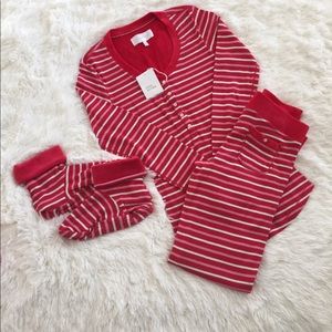 VS Fireside Long Jane Thermal PJ Set + Slippers